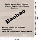 Jogo De Toalha Buettner Algodão Egípcio Nobre 5 Peças Aliance