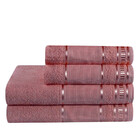 Jogo De Toalha De Banho 4 Peças Linha Premium Rosa Antigo