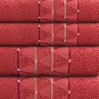 Jogo De Toalha De Banho E Rosto Camesa Atrium Vermelho 4 Peça