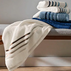 Jogo de Toalha de Banho Karsten Lumina Cinza Mineral 5 Peças 100% Algodão 70x140cm