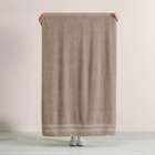 Jogo de Toalha de Banho Karsten Unika Cinza Lunar 5 Peças 100% Algodão 86x150cm