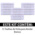 Jogo De Toalha De Visita 15 Peças Para Bordar Ponto Cruz Bell