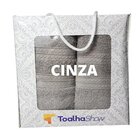 Jogo De Toalha Embalado Caixa Presente 1 Banho + 1 Rosto Gros