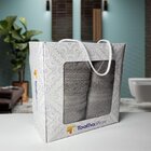 Jogo De Toalha Embalado Caixa Presente 1 Banho + 1 Rosto Gros