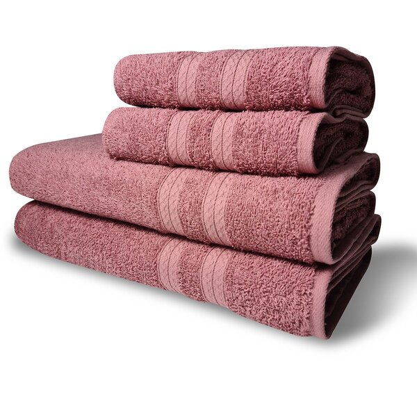 Jogo De Toalha Felpuda Lisboa 2 Banho + 2 Rosto Grossa 430g/m