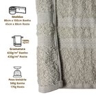 Jogo De Toalha Felpuda Lisboa 2 Banho + 2 Rosto Grossa 430g/m