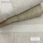 Jogo De Toalha Fio Penteado Canelado Algodão 3 Peças Banho E