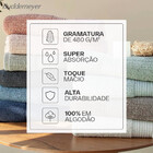 Jogo De Toalha Fio Penteado Canelado Algodão 3 Peças Banho E