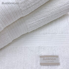 Jogo De Toalha Fio Penteado Canelado Algodão 3 Peças Banho E