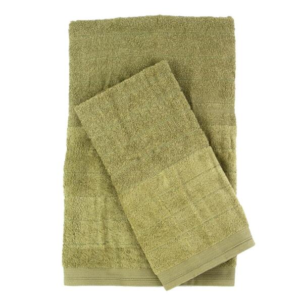 Jogo De Toalha Malta Verde Oliva 2 Peças - A\casa