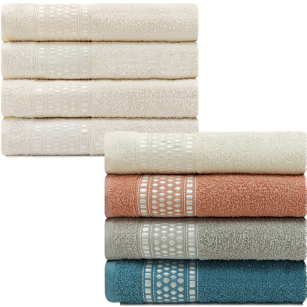 Jogo De Toalha Nara 4 Peças Banho 97 Algodão 3 Poliéster Atlâ