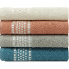 Jogo De Toalha Nara 4 Peças Banho 97 Algodão 3 Poliéster Atlâ