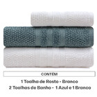 Jogo De Toalha Vanilla Extra Soft Algodão 3 Peças Banho E Ros