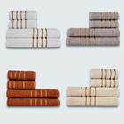 Jogo De Toalhas 16 Pç Coleção Dubai 100% Algodão Br+cz+mr+bg