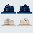 Jogo De Toalhas 20 Pçs Coleção Dubai 100% Algodão Az+bg