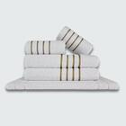 Jogo De Toalhas 20 Pçs Coleção Dubai 100% Algodão Br+vd