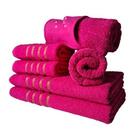 Jogo De Toalhas 2 Banho 2 Rosto 2 Piso - 6 Pçs Dubai 100% Alg