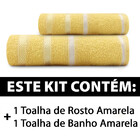Jogo De Toalhas 2 Peças - Banho + Rosto Marcotex 100 Algodão