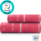 Jogo De Toalhas 2 Peças - Banho + Rosto Marcotex 100 Algodão