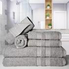 Jogo De Toalhas 4 Banhos 4 Rostos 4 Pisos Grande Grossa Branc