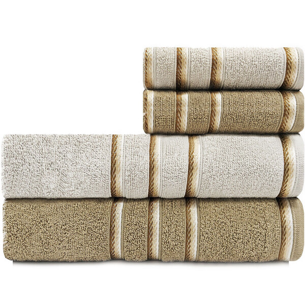 Jogo De Toalhas 4 Peças Banhão + Rosto Algodão Classic Emcomp