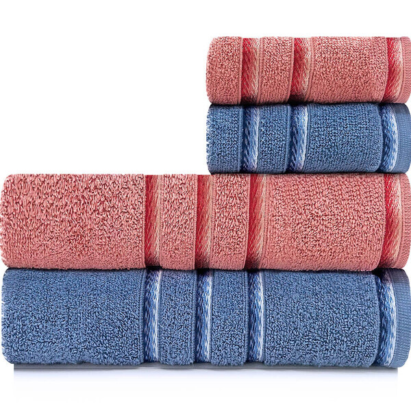 Jogo De Toalhas 4 Peças Banhão + Rosto Algodão Classic Emcomp