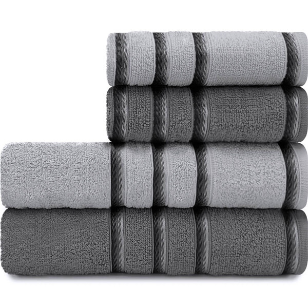 Jogo De Toalhas 4 Peças Banhão + Rosto Algodão Classic Emcomp