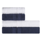 Jogo De Toalhas 4 Peças Banhão E Rosto 100 Algodão Brisa Kars