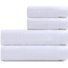 Jogo De Toalhas 4 Peças - Banhão Gigante + Rosto 100 Algodão