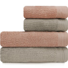 Jogo De Toalhas 4 Peças - Banhão Gigante + Rosto 100 Algodão