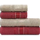 Jogo De Toalhas 4 Peças Banhão Gigante + Rosto 100 Algodão Ca