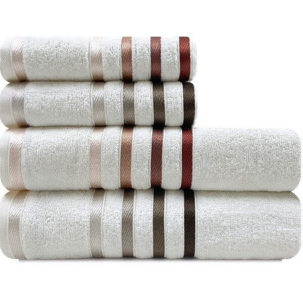 Jogo De Toalhas 4 Peças Banhão Gigante + Rosto 100 Algodão Fi