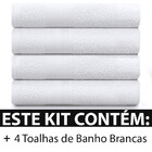 Jogo De Toalhas 4 Peças Banho 100 Algodão Empire Karsten
