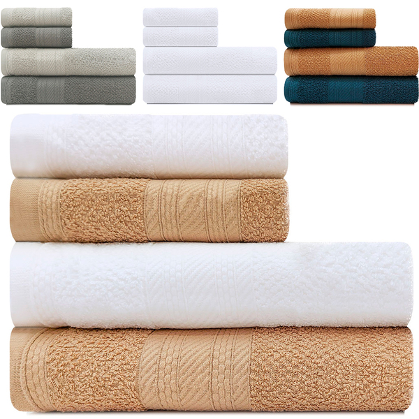 Jogo De Toalhas 4 Peças - Banho + Rosto 100 Algodão Empire Ka