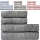 Jogo De Toalhas 4 Peças - Banho + Rosto 100 Algodão Empire Ka