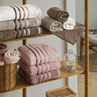 Jogo De Toalhas 4 Peças - Banho + Rosto Algodão Fio Penteado