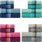 Jogo De Toalhas 4 Peças Banho + Rosto Algodão Venus Camesa Em