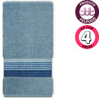 Jogo De Toalhas 4 Peças Banho + Rosto Algodão Venus Camesa Em