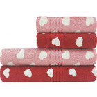 Jogo De Toalhas 4 Peças Banho E Rosto 100 Algodão Prisma Dohl