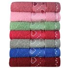 Jogo De Toalhas 4 Peças Feirão De Toalhas 360g/m² - Corações