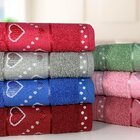 Jogo De Toalhas 4 Peças Feirão De Toalhas 360g/m² - Corações