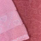 Jogo De Toalhas 4 Peças Feirão De Toalhas 360g/m² - Corações