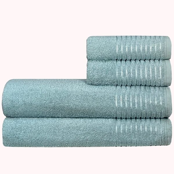 Jogo De Toalhas 4 Peças Jacquard Dianneli 350g/m² - Toscana N