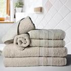 Jogo De Toalhas 6 Banhos 6 Rostos 6 Pisos Grande Grossa Az+bg