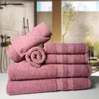 Jogo De Toalhas 6 Banhos 6 Rostos 6 Pisos Grande Grossa Az+br