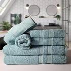 Jogo De Toalhas 6 Banhos 6 Rostos 6 Pisos Grande Grossa Az+re