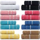 Jogo De Toalhas Algodão Ysttefanny Banho Rosto Rosa Macia