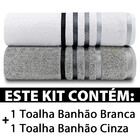 Jogo De Toalhas Banhão Gigante 2 Peças Fios Penteados Lumina