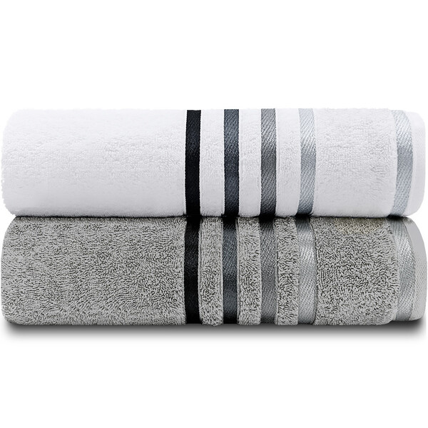 Jogo De Toalhas Banhão Gigante 2 Peças Fios Penteados Lumina