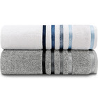 Jogo De Toalhas Banhão Gigante 2 Peças Fios Penteados Lumina